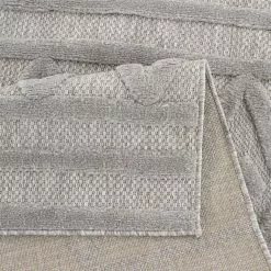 Shaggy Indoor-Outdoor - Chester (harmaa) -Pyöreät Matot Myymälä outdoorteppich santorini 58538 grau5