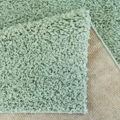 Ryijymatot - Pastelli (mint) -Pyöreät Matot Myymälä pastellshaggy 300 softgreen r cken