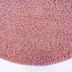 Pyöreä Matot - Pastelli (vaaleanpunainen) -Pyöreät Matot Myymälä pastellshaggy 300 softpink kettel rund