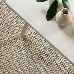 Villamatto - Avafors Wool Bubble (beige) -Pyöreät Matot Myymälä patricianvilla avaforsnatural3