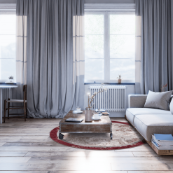 Pyöreät Matot - Peri (punainen/multi) -Pyöreät Matot Myymälä peri3runda