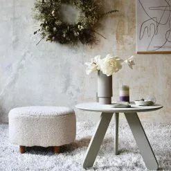 Ryijymatot - Orkney (valkoinen/offwhite) -Pyöreät Matot Myymälä petitsouriredesign