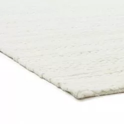 Villamatto - Polperro (valkoinen) -Pyöreät Matot Myymälä polperro natural wool ullmatta wollteppich03rr