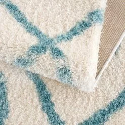 Ryijymatot - Chianti (sininen) -Pyöreät Matot Myymälä pulpy 563 blue nah