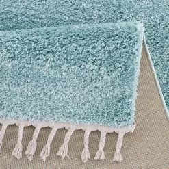 Ryijymatot - Cudillero (sininen) 9 Ryijymatot - Cudillero (sininen) -Pyöreät Matot Myymälä pulpy shaggy 100 blue 5 1