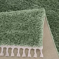 Ryijymatot - Cudillero (vihreä) 7 Ryijymatot - Cudillero (vihreä) -Pyöreät Matot Myymälä pulpy shaggy 100 green 2 2