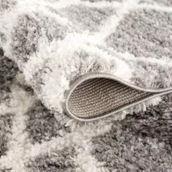 Ryijymatot - Cotopaxi (harmaa) 12 Ryijymatot - Cotopaxi (harmaa) -Pyöreät Matot Myymälä pulpyshaggy a540 gray3