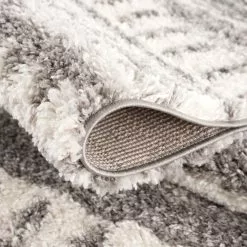 Ryijymatot - Pichincha (harmaa) -Pyöreät Matot Myymälä pulpyshaggy a542 gray3