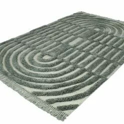 Villamatto - Rome (grön) -Pyöreät Matot Myymälä rome green ullmatta wool carpet teppich 02rr