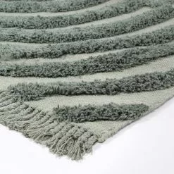 Villamatto - Rome (grön) -Pyöreät Matot Myymälä rome green ullmatta wool carpet teppich 03copyrr