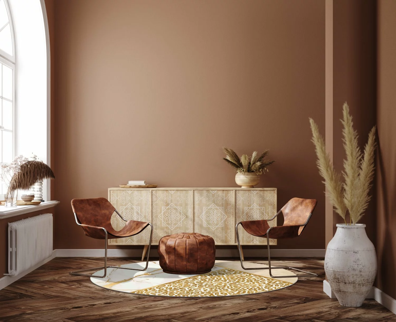 Pyöreät Matot - Granada (valkoinen/kulta) 4 Pyöreät Matot - Granada (valkoinen/kulta) - Image 2