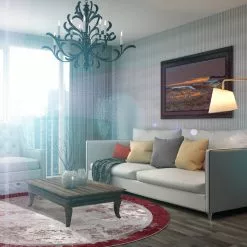 Pyöreät Matot - Peri (punainen/multi) -Pyöreät Matot Myymälä room3 87 peri