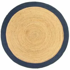 Pyöreä Matot - Taki (jute/sininen)