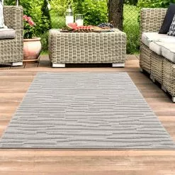 Shaggy Indoor-Outdoor - Neston (beige) -Pyöreät Matot Myymälä san 58394 white outdoor6249