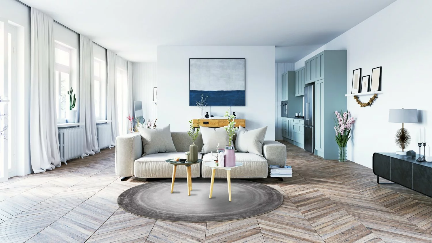 Pyöreät Matot - Shade (harmaa) 5 Pyöreät Matot - Shade (harmaa) - Image 4