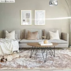 Ryijymatot - Shaggy Luxe (beige) -Pyöreät Matot Myymälä shaggy luxe beige therese