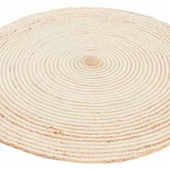Pyöreä Matot - Garui (jute) -Pyöreät Matot Myymälä siljemorkbla 11585 redigera