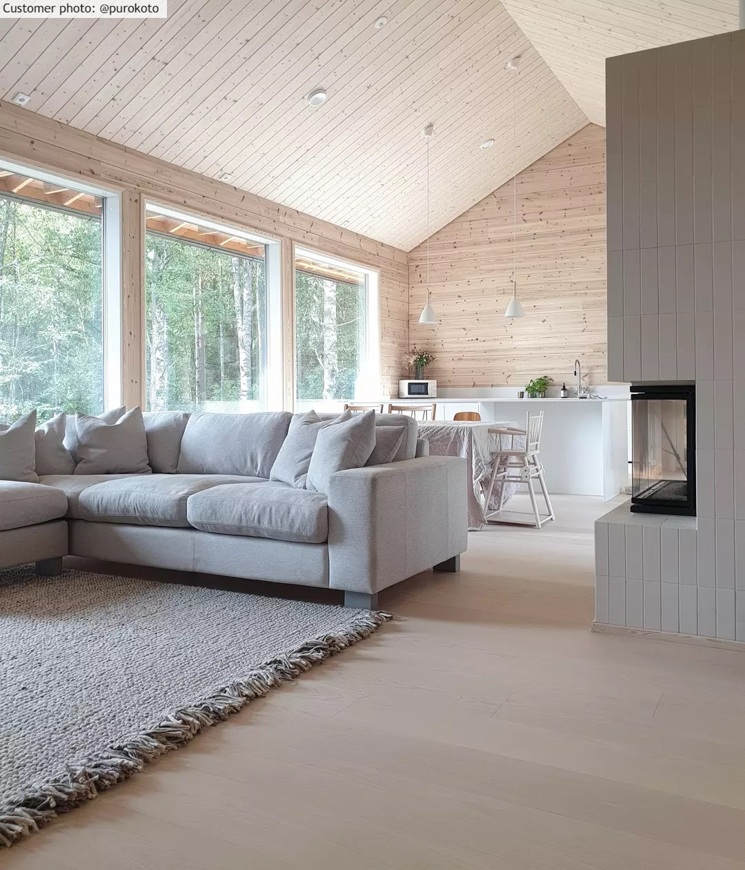 Villamatto - Stromness (harmaa/beige) 4 Villamatto - Stromness (harmaa/beige) - Image 2