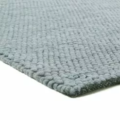 Villamatto - Avafors (harmaa) -Pyöreät Matot Myymälä tobermory grey wool ull wollteppich03 new 2
