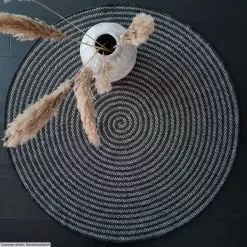 Pyöreät Matot - Ferragudo (antrasiitti) -Pyöreät Matot Myymälä xxmuminpalatset ferragudo