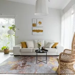 Wilton-matto - Elena (beige/kulta) 9 Wilton-matto - Elena (beige/kulta) -Pyöreät Matot Myymälä xxxcotoinenelenabeigeguld4