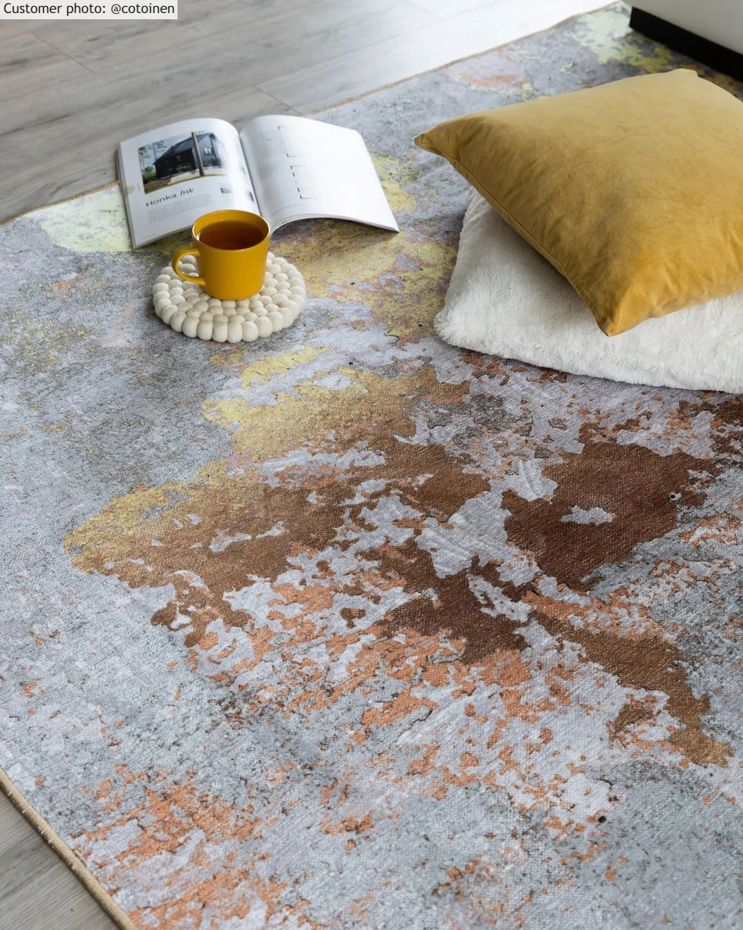 Wilton-matto - Elena (beige/kulta) 6 Wilton-matto - Elena (beige/kulta) - Image 5