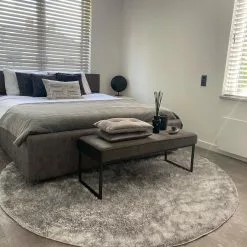 Pyöreä Matot - Cosy (hopea) -Pyöreät Matot Myymälä xxxinterior.by .kimcosysilver1