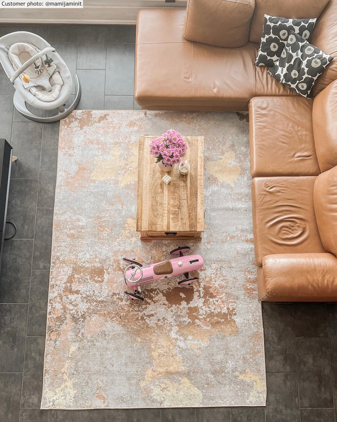 Wilton-matto - Elena (beige/kulta) 3 Wilton-matto - Elena (beige/kulta) - Image 2