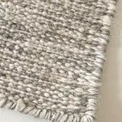 Villamatto - Dhurry (harmaa) 8 Villamatto - Dhurry (harmaa) -Pyöreät Matot Myymälä xxxpatricianvilladhurrygra2