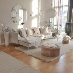 Villamatto - Bibury (cream) 13 Villamatto - Bibury (cream) -Pyöreät Matot Myymälä yessiccas biburycream1